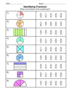6. Printable Mathematical Fraction Worksheet Practice Problems. Free, printable, fractions worksheet, fractions, worksheet, comparing, identifying, practice, writing, pdf, sheets, paper, print, download, Grade 1, Grade 2.
