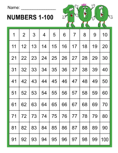 9. Hundreds chart. free, printable, hundreds chart, 100 chart, number chart 1 to 100, counting, kindergarten, 1st grade, math, addition, multiplication, download, online, pdf, sheet.