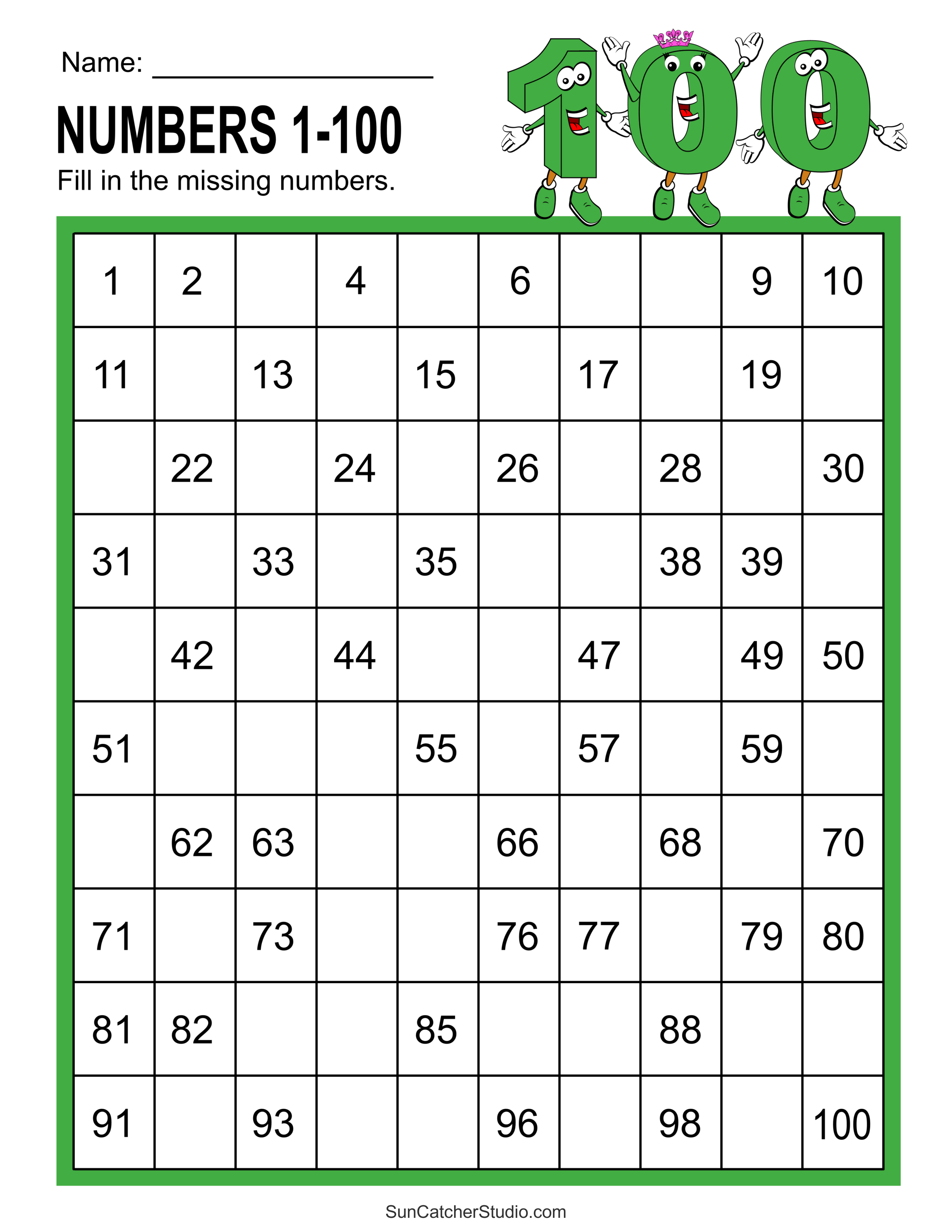 Missing Numbers Worksheets Fill In The Missing Numbers Free Missing Numbers Worksheets Fill In The Missing Numbers Free