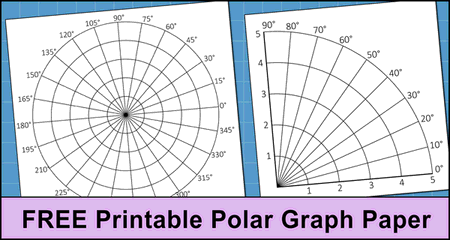 Polar Graph Paper (Printable PDF with Radians and Degrees)