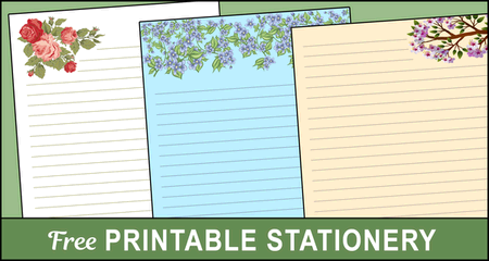 Free Printable Stationery and Lined Letter Writing Paper – DIY