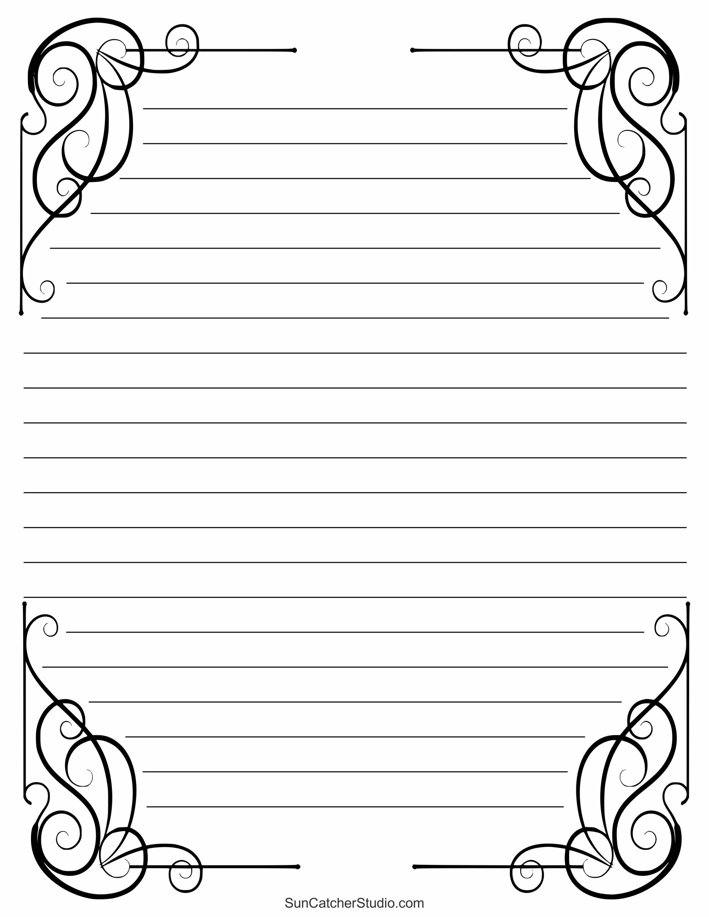 Letter Writing Paper Printable Pdf Free Infoupdate