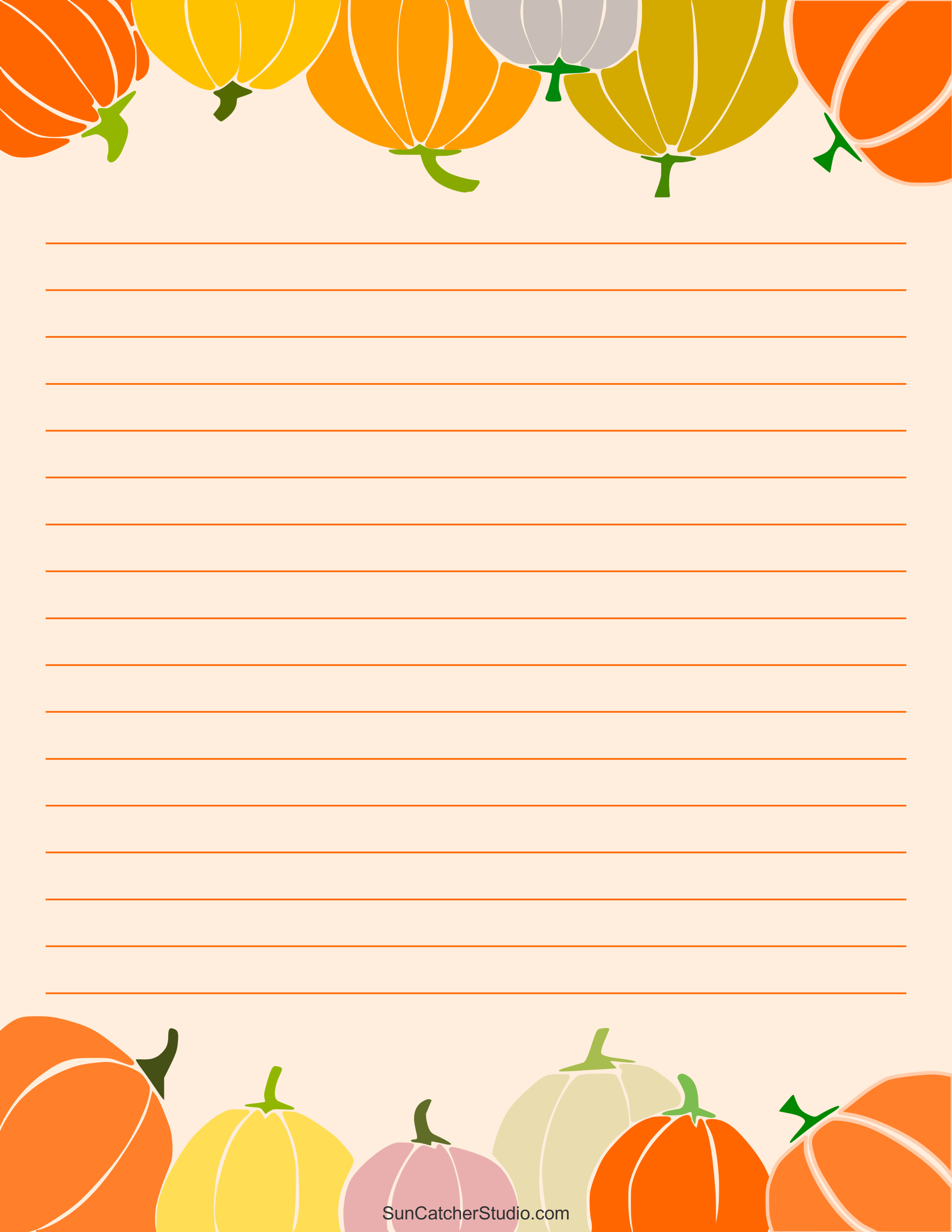 Free Printable Stationery and Lined Letter Writing Paper – DIY