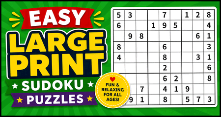 Free Printable Easy Large Print Sudoku Puzzles (PDF Downloads) Free Printable Easy Large Print Sudoku Puzzles (PDF Downloads)