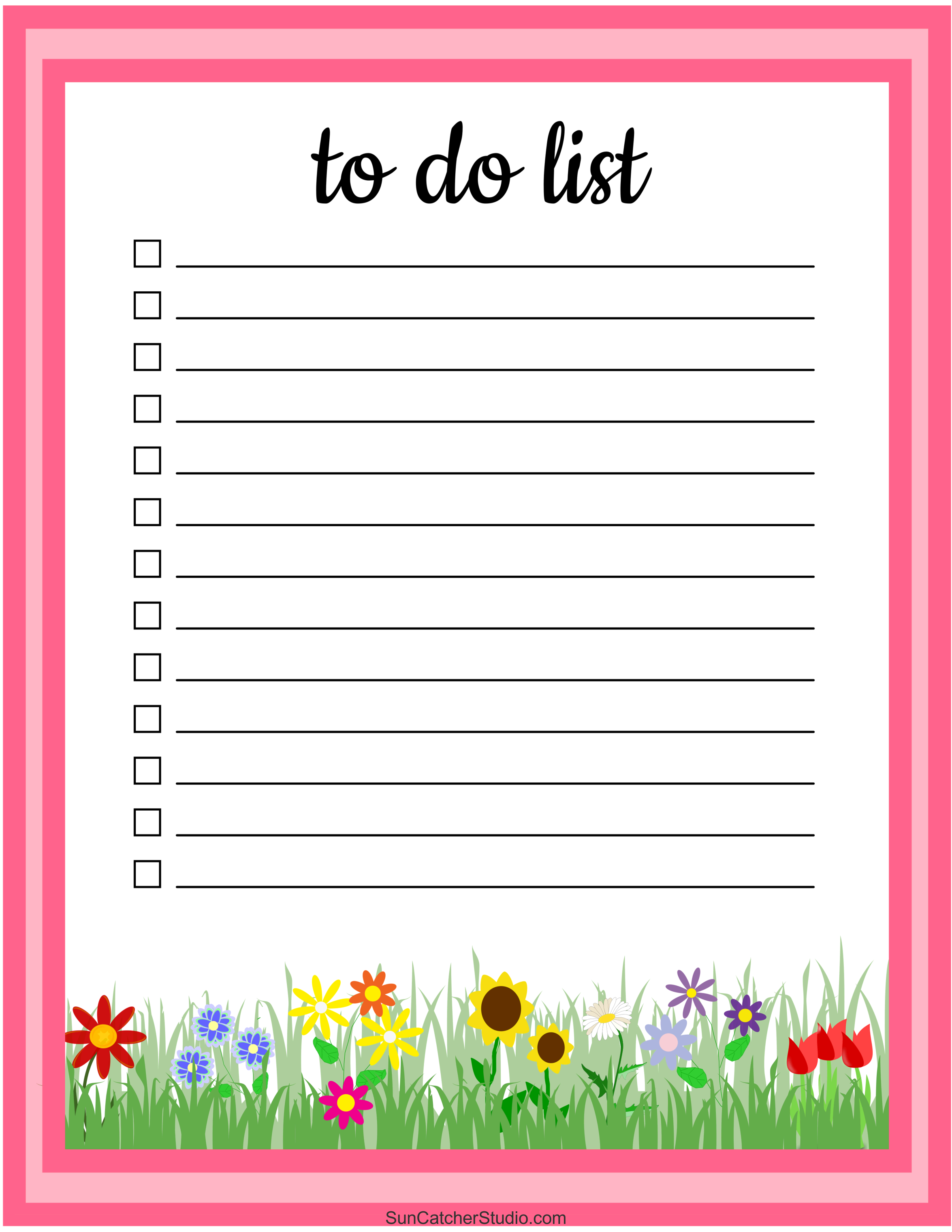 To Do List Plantilla To Do List (Free Printable PDF Templates) – Things To Do – DIY Projects,  Patterns, Monograms, Designs, Templates