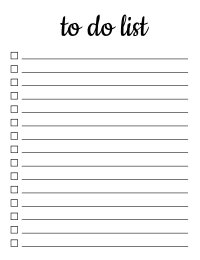 Simple printable To Do List, free printable to do list, template, pdf, daily, weekly, task list, planner, things to do, cute, organized, print, download, online, simple, todo, for work, for school.