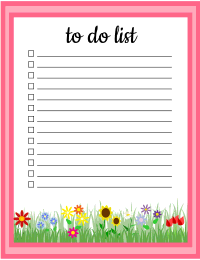 Printable To Do List, free printable to do list, template, pdf, daily, weekly, task list, planner, things to do, cute, organized, print, download, online, simple, todo, for work, for school.