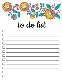 To Do List (Free Printable PDF Templates) – Things To Do – DIY Projects,  Patterns, Monograms, Designs, Templates