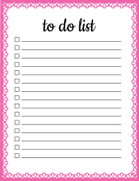 Printable Daily To Do List, free printable to do list, template, pdf, daily, weekly, task list, planner, things to do, cute, organized, print, download, online, simple, todo, for work, for school.