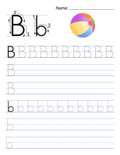 Alphabet tracing letter. Letter B Tracing alphabet letters, traceable, alphabet, letter, free, printable, pdf, upper case, lower case, penmanship skills, kindergarten, a-z, practice, worksheet, sheets, writing, handwriting, paper, lined, blank, template, notepaper, png, print, download.