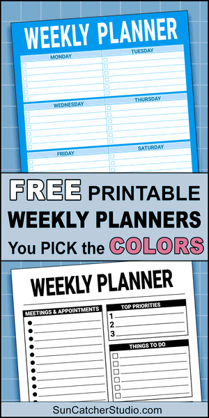 Free printable weekly planner template pdf, priorities, task list,  things to do, cute, organized, print, download, online, simple, todo, for work, for school.