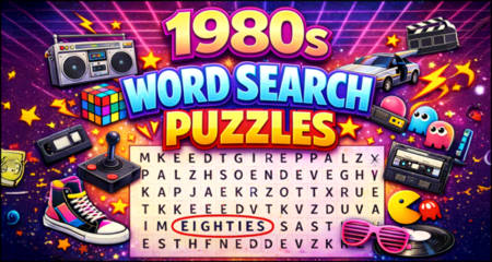 Free Printable 80s Word Search Puzzles for Adults