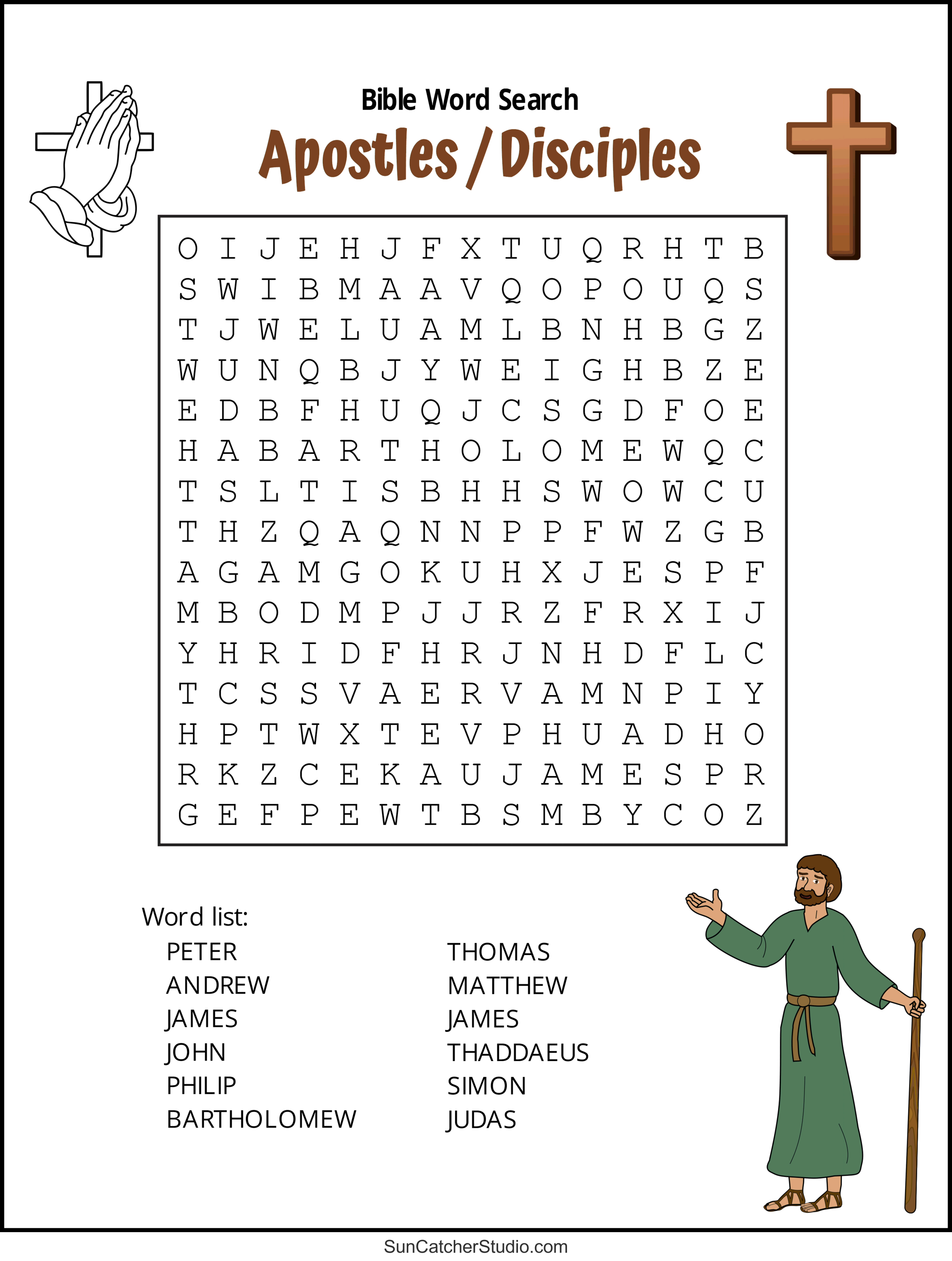 31+ Large Print Bible Word Search Puzzles