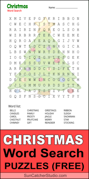 Christmas word search, free, printable, DIY, puzzle, PDF, easy, hard, kids, adults, large print, download, holiday, sheet.