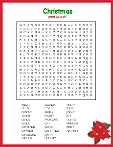 8. Free Christmas word search. (Difficult) Christmas word search, printable, free, pdf, puzzle, kids, adults, holiday, easy, hard, large print, download, sheet.