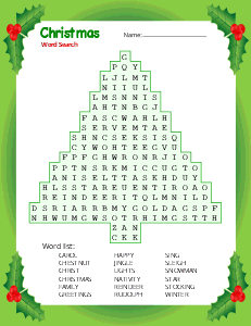 4. Christmas word search. (Difficult) Christmas word search, printable, free, pdf, puzzle, kids, adults, holiday, easy, hard, large print, download, sheet.