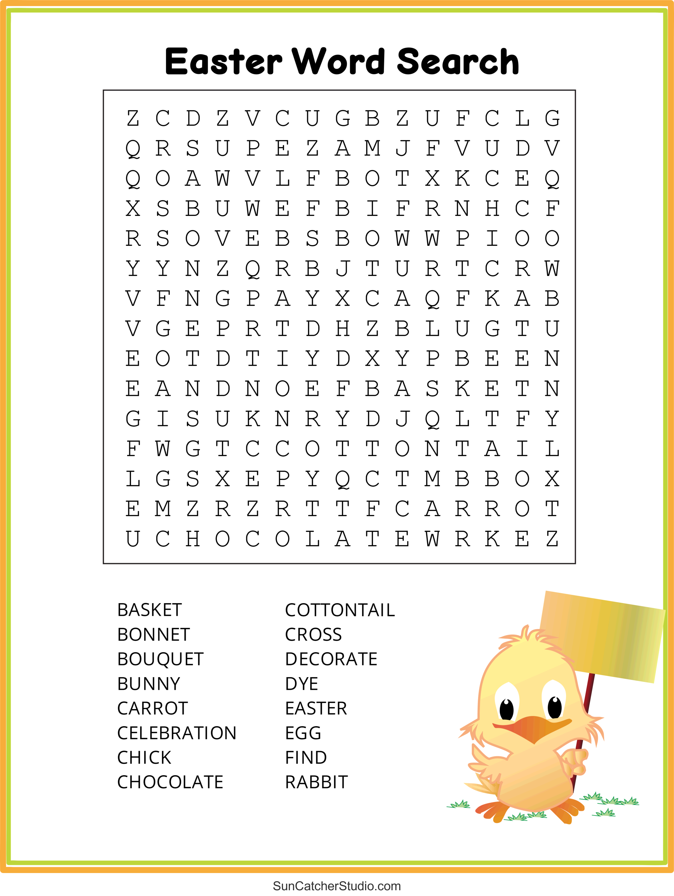 Easter Word Search (Free Printable PDF Puzzles) DIY Projects