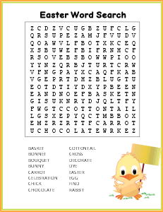 6. Easter word search. (Medium) Easter word search, printable, free, pdf, puzzle, kids, adults, holiday, easy, hard, large print, download, sheet.