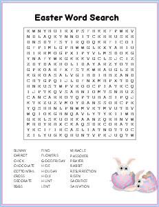 7. Free Easter word search. (Difficult) Easter word search, printable, free, pdf, puzzle, kids, adults, holiday, easy, hard, large print, download, sheet.