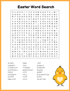 8. Free Easter word search. (Difficult) Easter word search, printable, free, pdf, puzzle, kids, adults, holiday, easy, hard, large print, download, sheet.