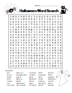 5. Halloween word search for adults. Level - Difficult Halloween word search, printable, free, pdf, puzzle, easy, hard, kids, adults, large print, download, sheet.