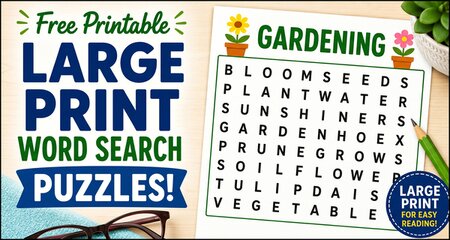 Large Print Word Search Puzzles (Printable Word Find PDFs)