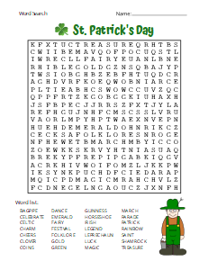 3. Free printable Saint Patrick's Day word find puzzle (Difficult), free, printable, Saint Patrick's Day, St. Patrick's Day, Patrick, pdf, puzzle, easy, hard, kids, adults, large print, download, sheet.
