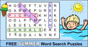 Summer Word Search