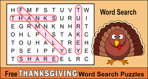 Thanksgiving Word Search