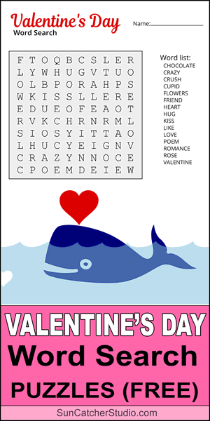 Valentine's day word search, pdf, printable, DIY, free, puzzle, easy, hard, kids, adults, large print, download, holiday.