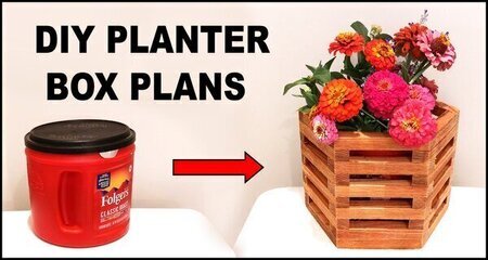 DIY Planter Box Flower Pot with Easy Plans