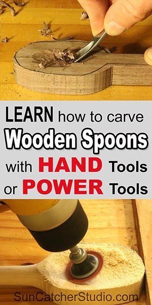 How To Make A Wooden Spoon Or Spatula Hand Carved Diy Projects Patterns Monograms Designs Templates