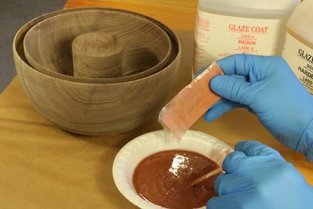 4. Mix a metal powder (copper, aluminum, etc.) with an epoxy resin.  Then mix in the epoxy hardener.