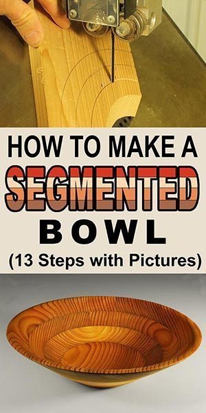 Learn how to make a segmented bowl. Woodturning project for the wood lathe