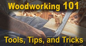 Woodworking Tools, Tips, and Tricks on scroll saw, band saw, table saw, glue, finishes, carving. 