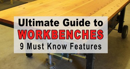 Workbench plans. Includes ideas and designs for a garage workbench, dog holes, vise, portable and how to build homemade workbenches.